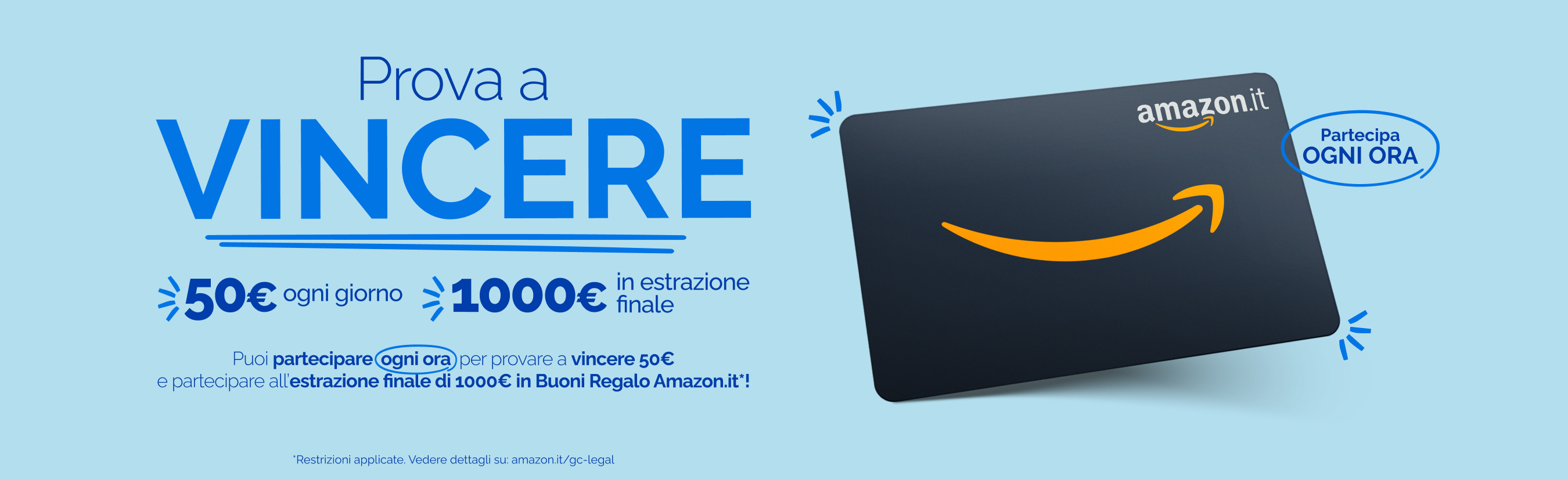 Concorso Vinci buoni amazon