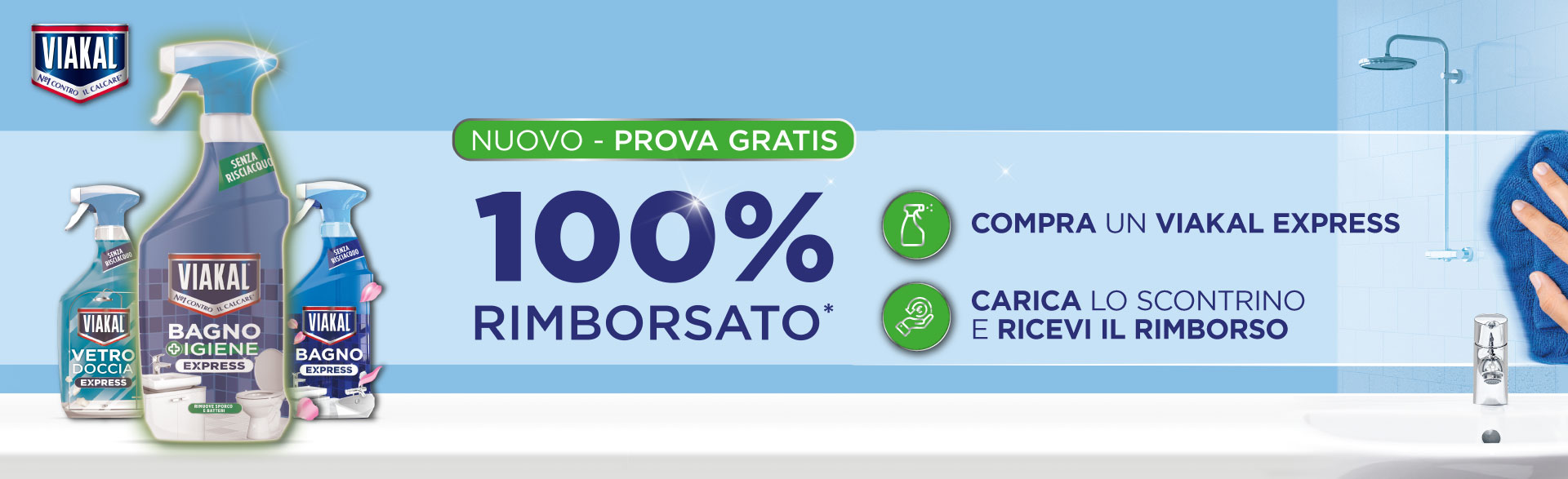 Banner dell'iniziativa Rimborso Viakal Express - Per te.