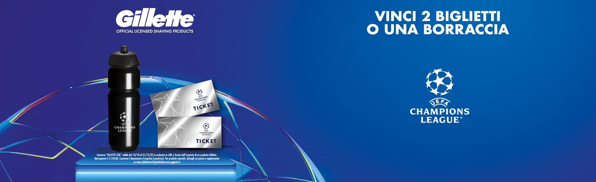 header home mobile dell'iniziativa Gilette Lidl