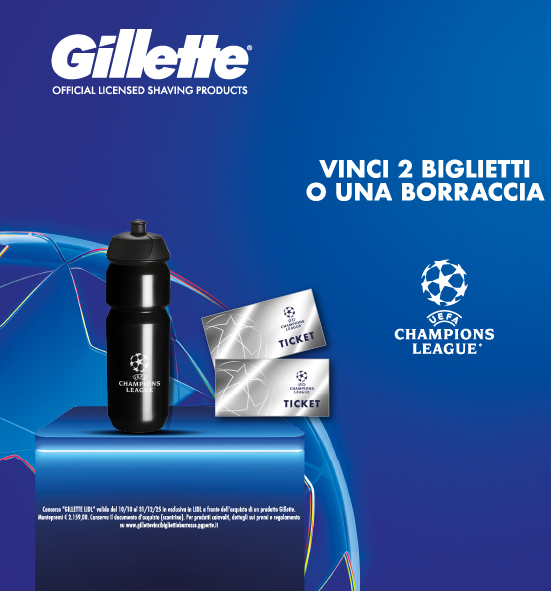 header home mobile dell'iniziativa GILLETTE LIDL