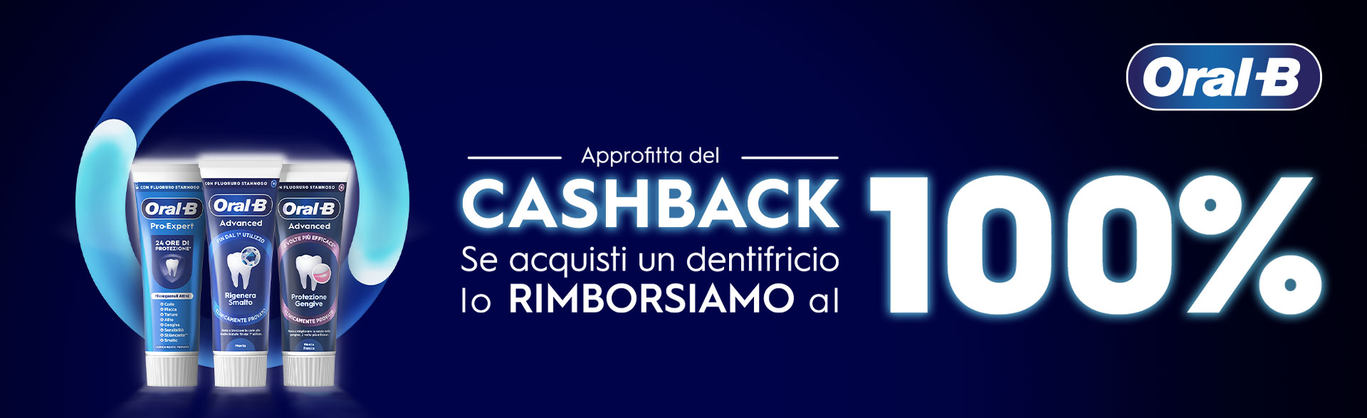 Banner principale che descrive l'iniziativa. Acquista i tuoi prodotti preferiti e partecipa.