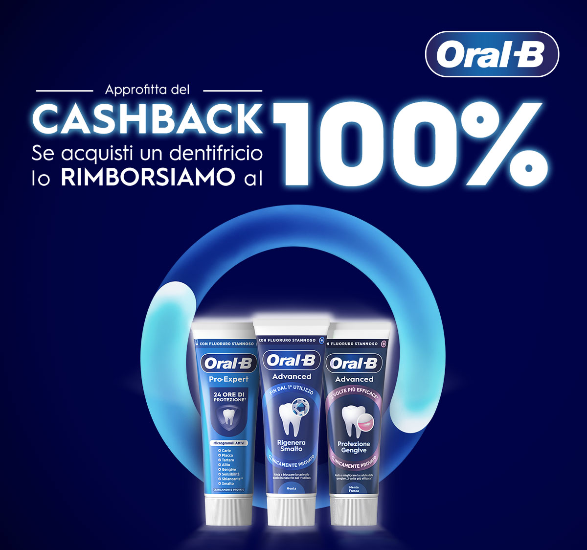 Banner mobile che descrive l'iniziativa. Acquista i tuoi prodotti preferiti e partecipa.