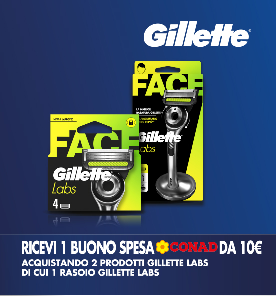 header home mobile dell'operazione a premi: GILETTE RICEVI BUONI SPESA