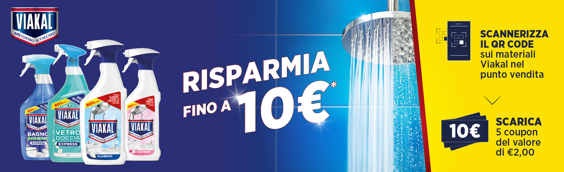 Banner con spiegazione della meccanica Rimborso Viakal 10€ - Per Te