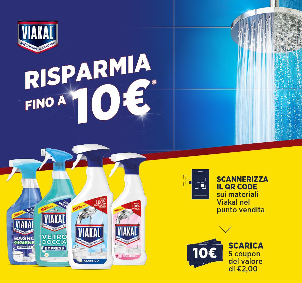 Banner con spiegazione della meccanica Rimborso Viakal 10€ - Per Te
