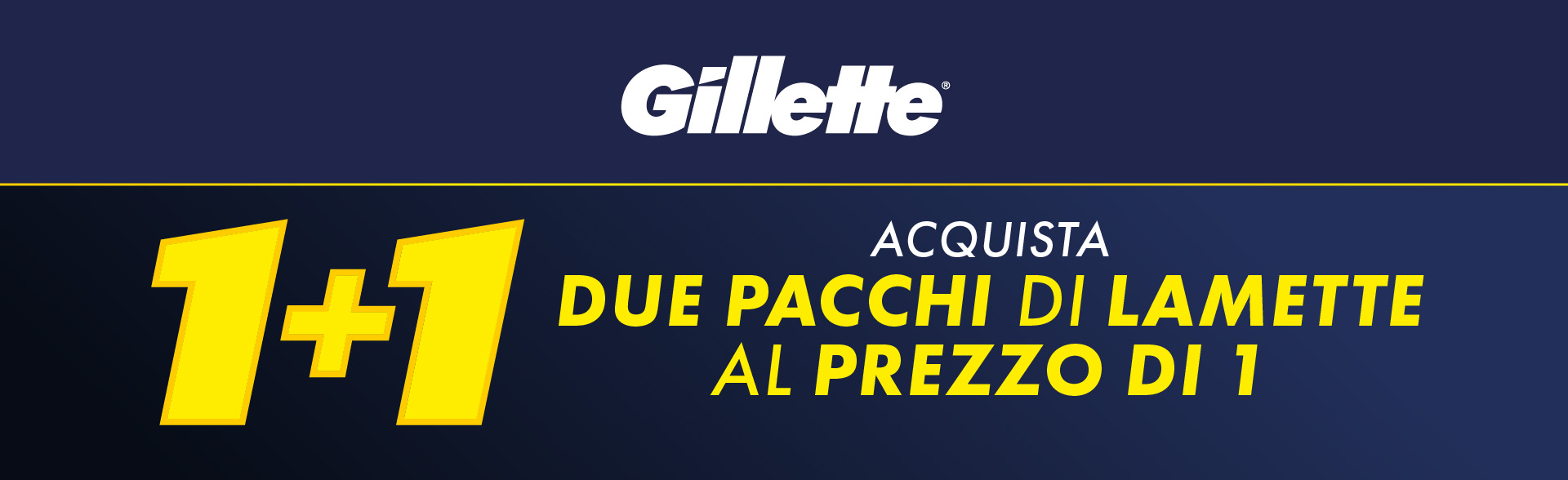 Banner con spiegazione della meccanica del Cashback Gillette rimborso lamette - Per te