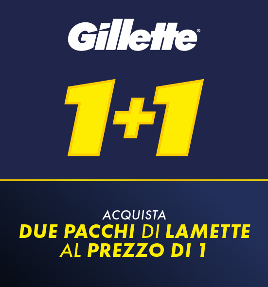 Banner con spiegazione della meccanica del Cashback Gillette rimborso lamette - Per te