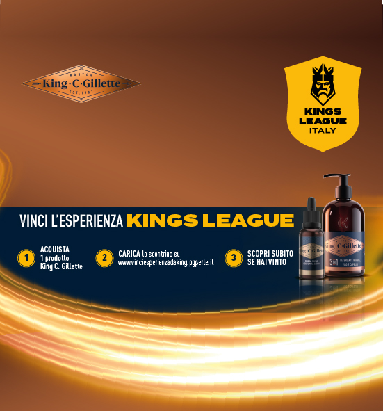 Banner con la spiegazione della meccanica del Concorso Vinci esperienza da King – Per Te
