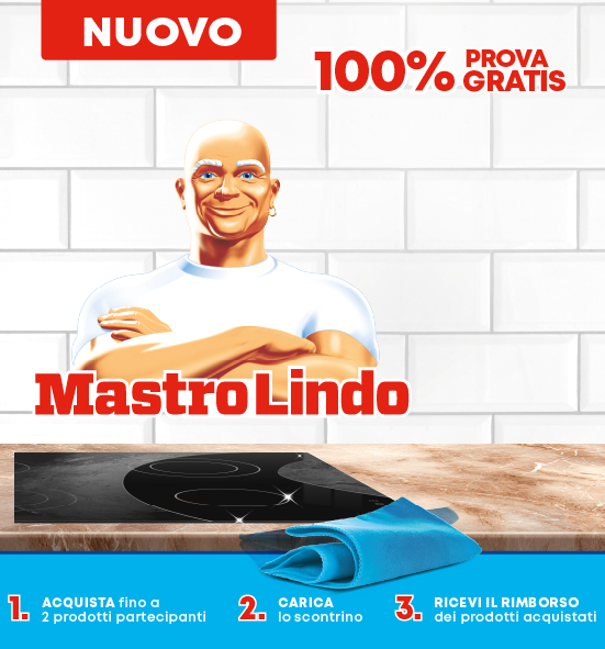 Banner con spiegazione della meccanica del Cashback Rimborso Nuovo Mastrolindo - Per Te
