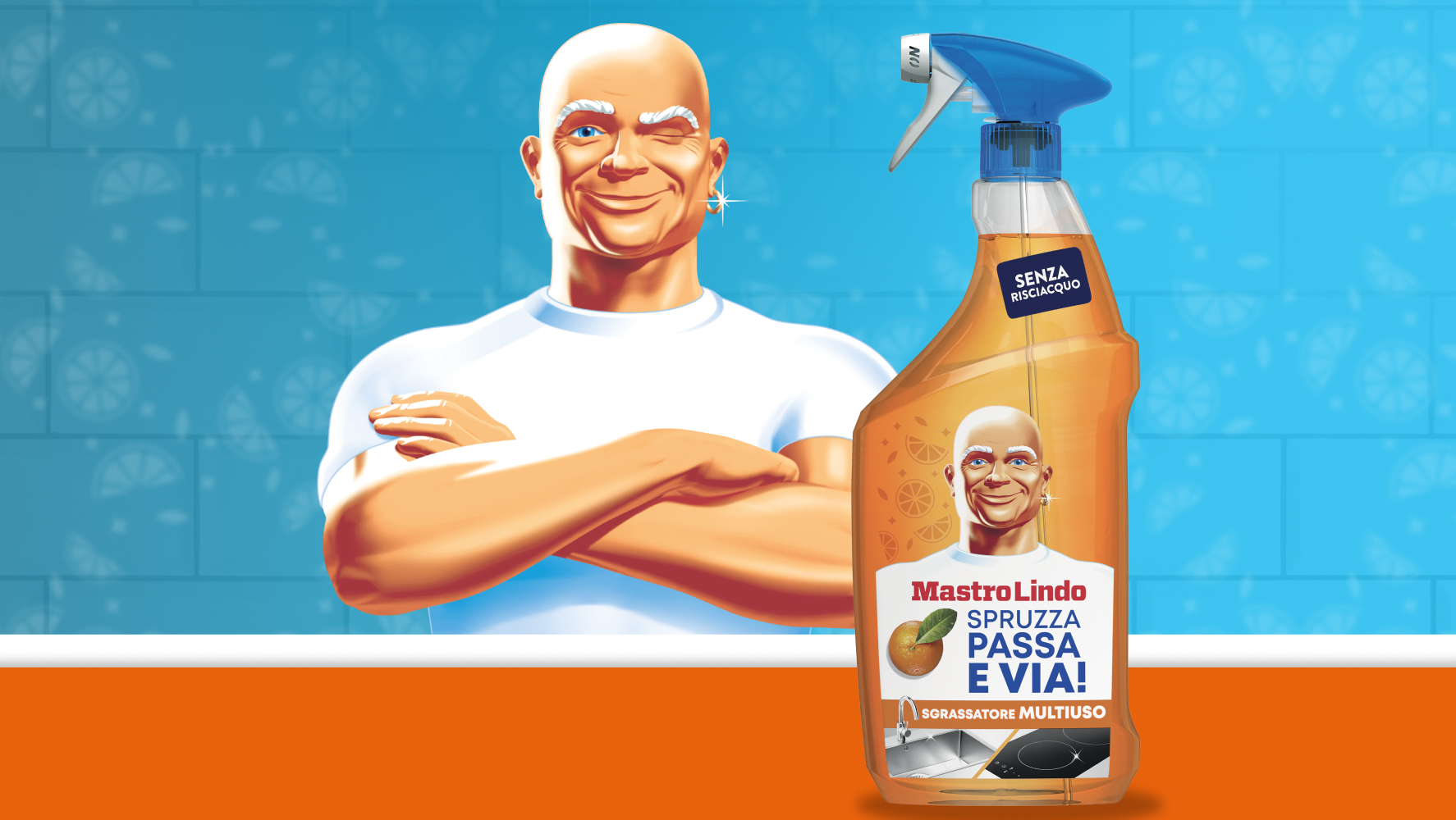 Campione omaggio Mastro Lindo Spruzza Passa e Via, sgrassatore multiuso senza risciacquo