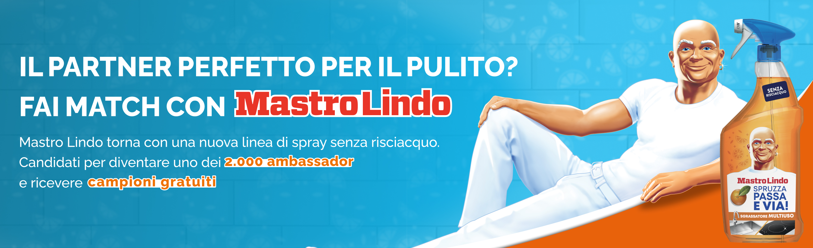 Banner con spiegazione della meccanica dell'iniziativa Mastro Lovers – Per Te
