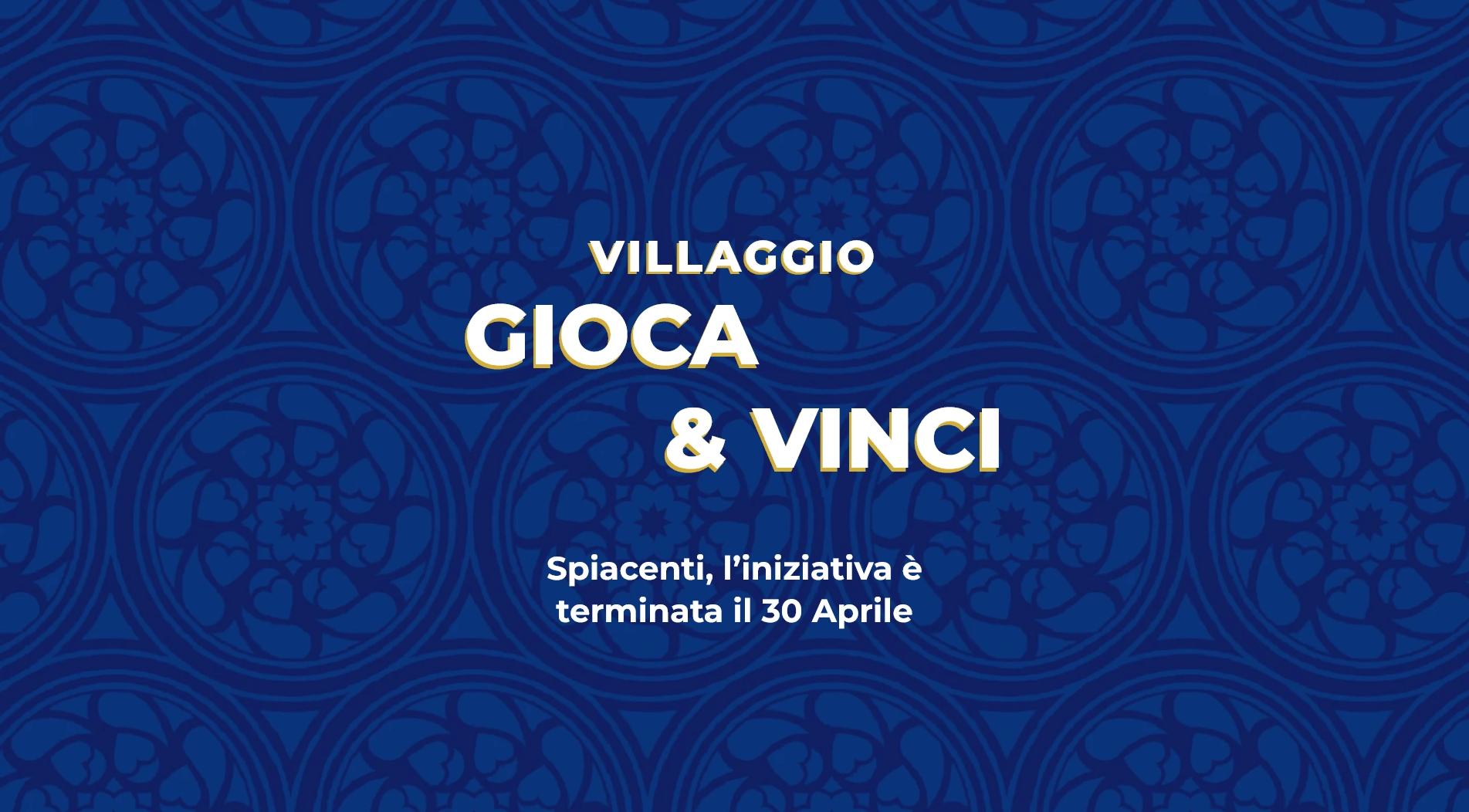 Banner con spiegazione della meccanica dell'iniziativa Gioca e vinci